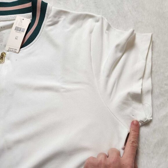 New women's XL Varley x Anthropologie Nora tennis court white pleated mini dress - Picture 7 of 14